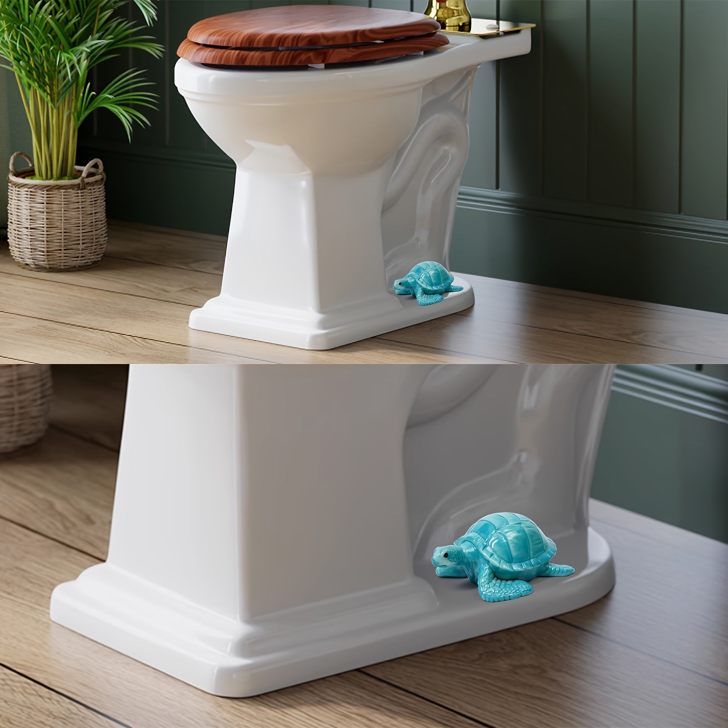 Sea Turtle Toilet Bolt Covers Coastal Bathroom Decor