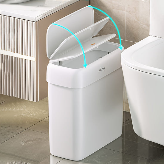 Quiet DualBin Trash Can for Modern Living